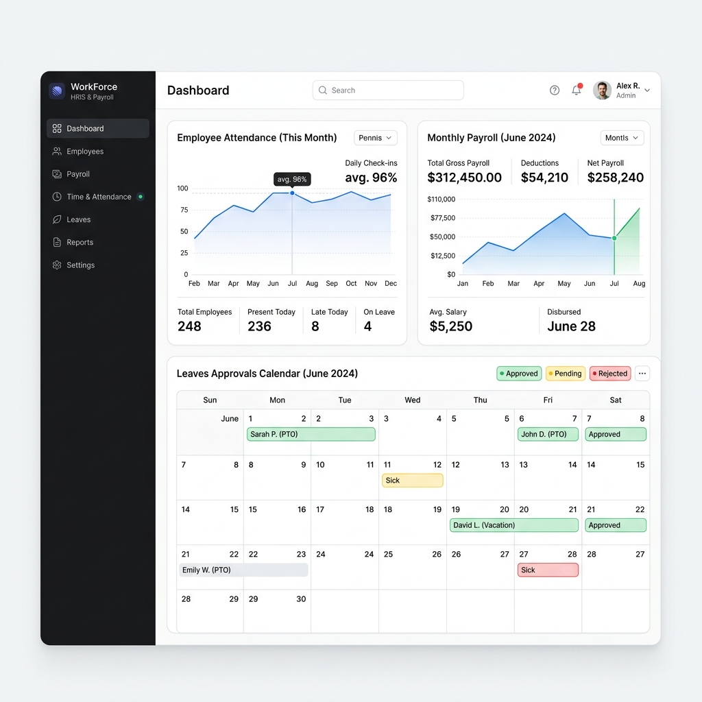 Zona Kerja Dashboard Mockup